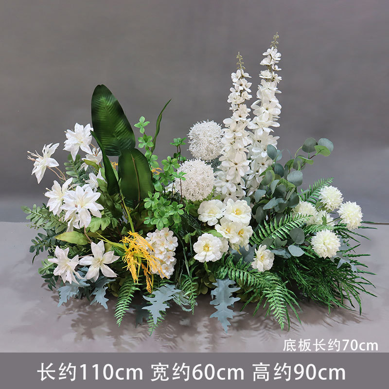 婚礼T台路排仿真兰花成品