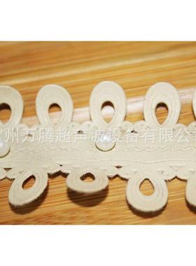 PU皮丝绒60S带压花机靠垫压边饰用橙色带织带花边装花边机器