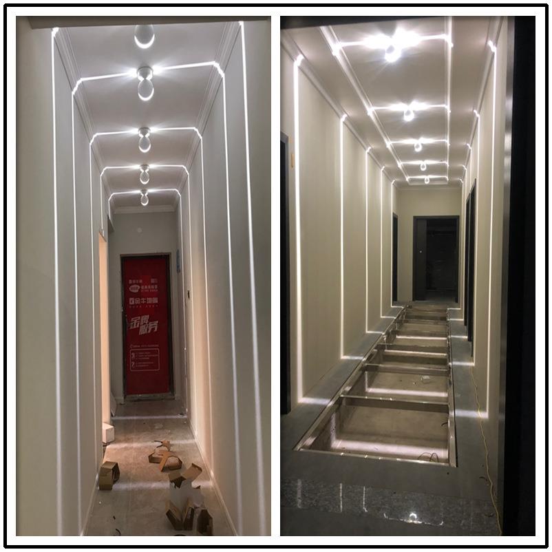 le983d道明装线条灯室酒店装走廊门框KTV过饰射线内嵌入式壁灯飘