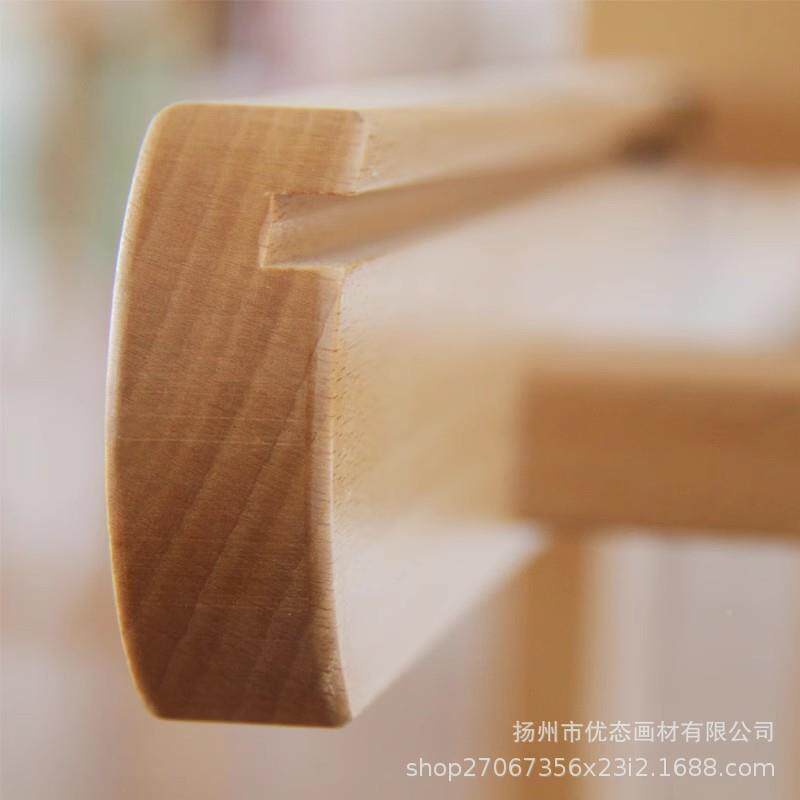 榉木画架可降油落地画架平立两用落升地大画画架木质国画画架展架
