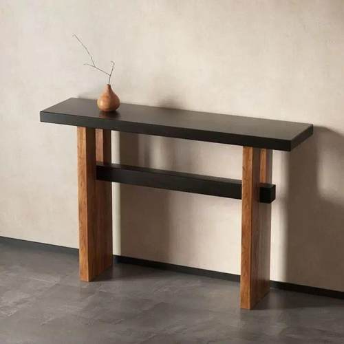 式实木玄关桌子288简约入户供桌厅靠墙复古中条案景端台客原木装