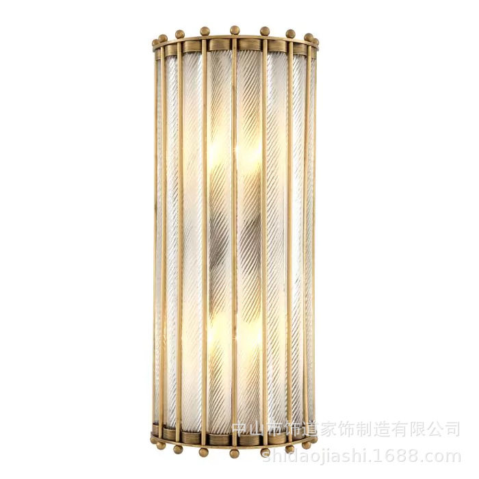 美式轻奢后现代水晶壁灯