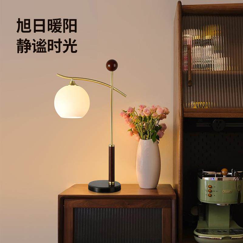 落中古落地灯创意厅民宿美式极简复古风轻奢TIZ卧室客书房角台灯9