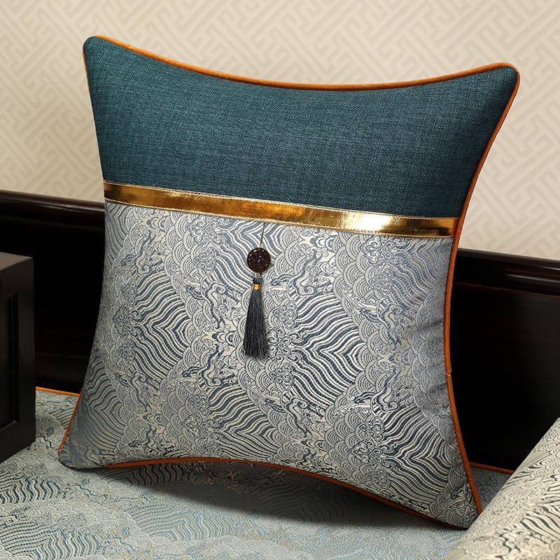 新中式抱枕枕办公椅靠F9687T5S垫厅沙腰腰垫枕椅子客靠背腰靠久坐