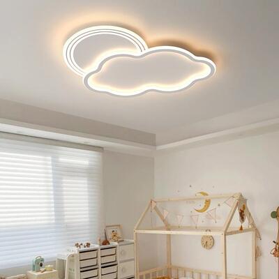 客厅L灯ED吸灯云室朵灯42172具简约现代客厅主顶灯卧灯儿童房间灯