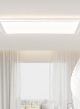 亮大气客厅吸顶灯ld超亮简约现代极简长方形e主662灯灯全中山具智