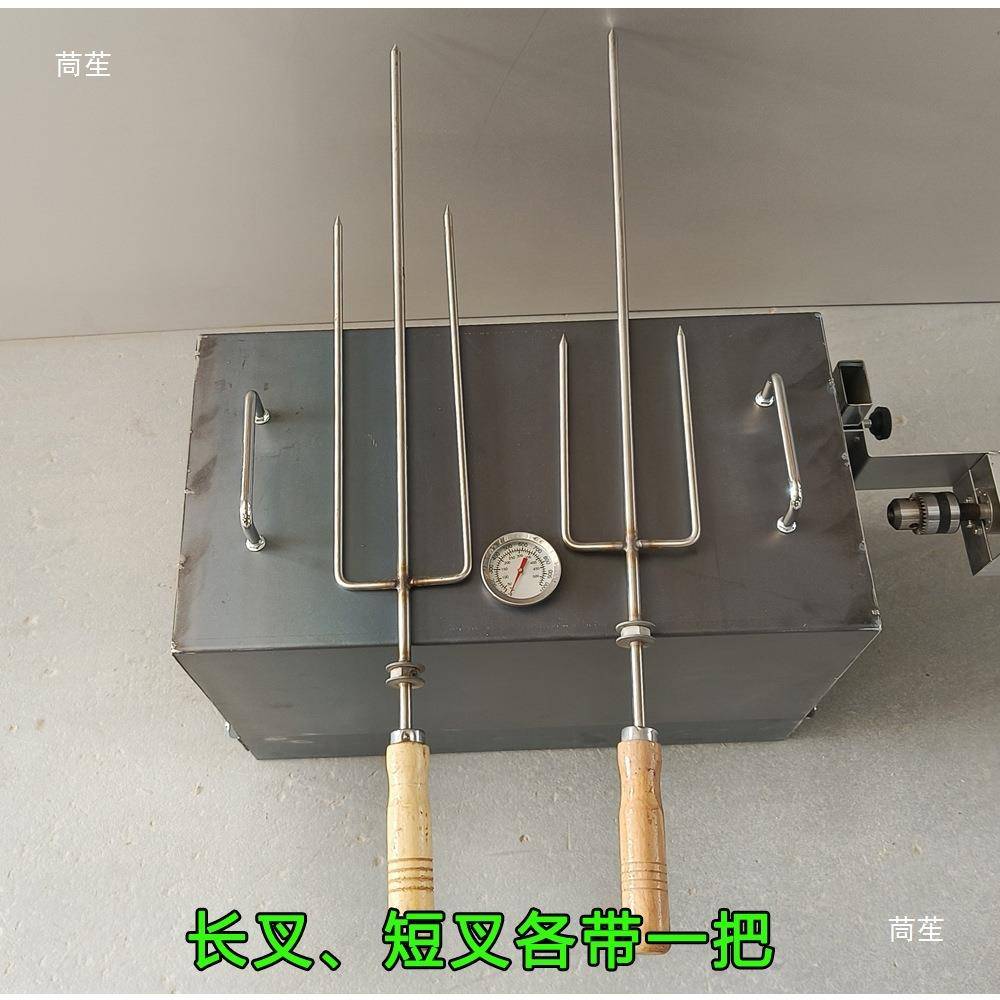 2025新款烤鸡炉电动烤羊腿炉子全自动木炭烤羊排烧烤架子家用