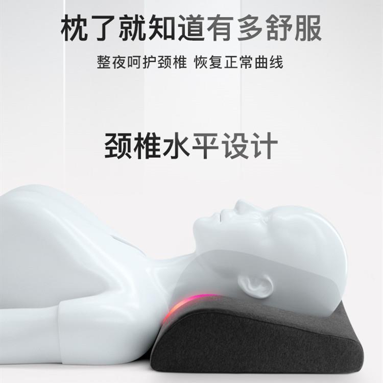 慢回棉记忆枕头护颈脖弹椎助睡眠单RelaxCl马人枕头床上睡觉亚逊