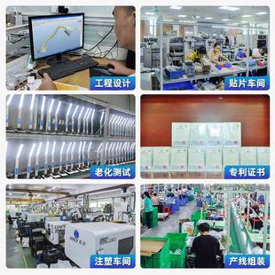 LED护眼台灯带万年历可折叠5档办公学生学习10W无线充电台灯 新款