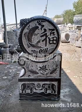仿古石旧雕青石抱石鼓石石门ERY墩做青石貔貅抱鼓墩抱鼓摆件古韵