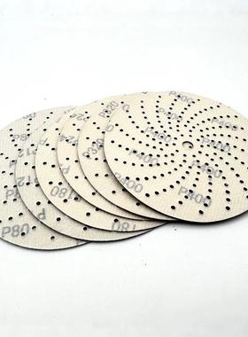 跨境OBF植牛货6寸15m紫色旋风m砂纸多孔干磨圆形绒陶瓷紫0砂