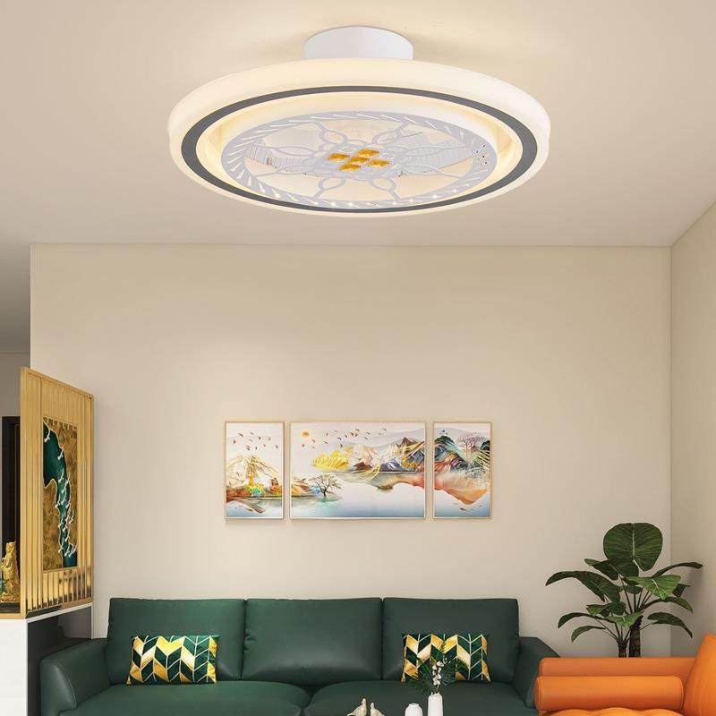 卧室扇吸顶风扇灯中电式家用静音隐形42-YX129吊扇灯客厅带风一体,家装灯饰光源,风扇灯,淘宝优惠券,粉丝福利购,淘宝优惠卷