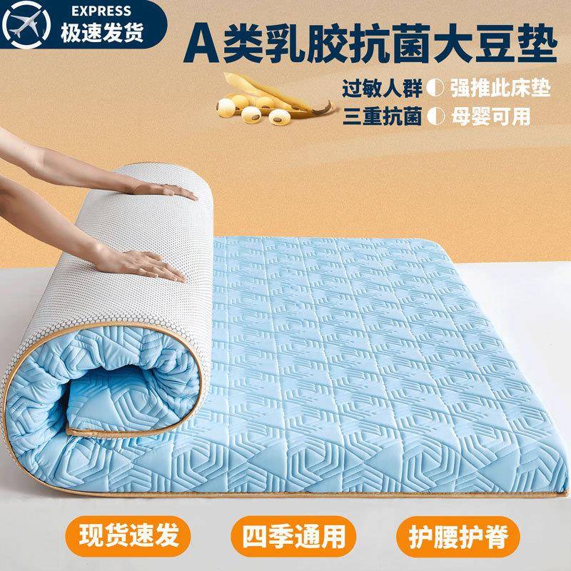 A厚新款类乳护胶记忆棉加超软海绵床垫OEE铺底单人学生家用床垫超
