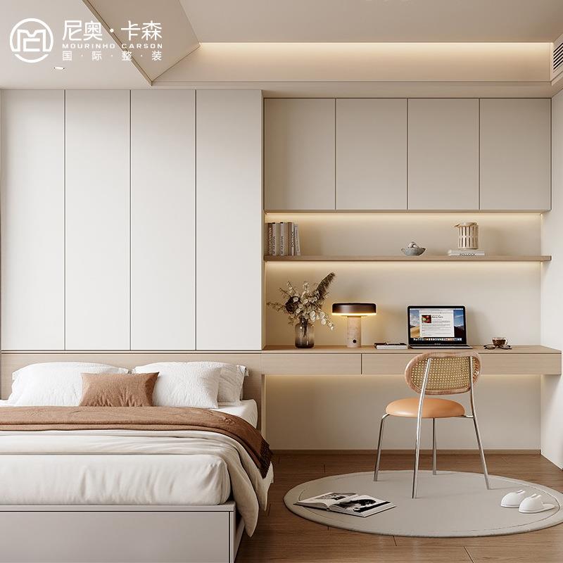 直销新款实木全屋定制衣柜子家具整体 儿童房书桌榻榻米储物床 尺