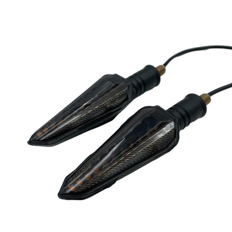 直销新款地平线摩托车转向灯小猴子流水改装配件12V转弯灯LED变向