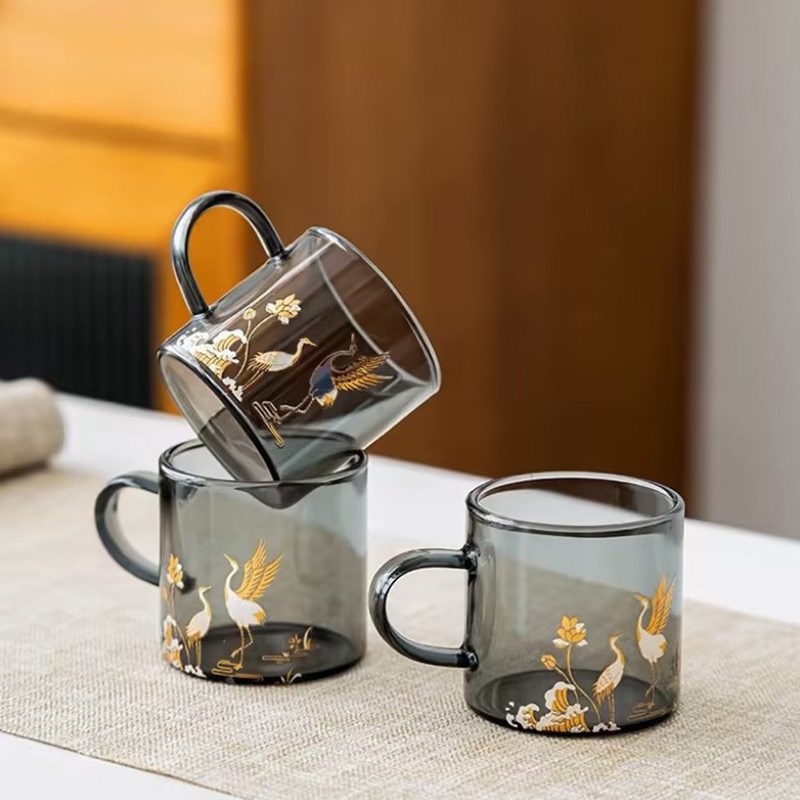 中式围炉煮茶壶胡桃木把提梁壶高硼硅玻璃茶壶煮茶W壶蒸煮一体茶