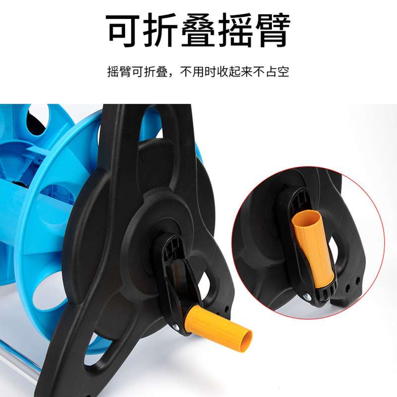 大号家用高压洗车水枪花园园林浇花绕管软卷管水管收纳架水车工具