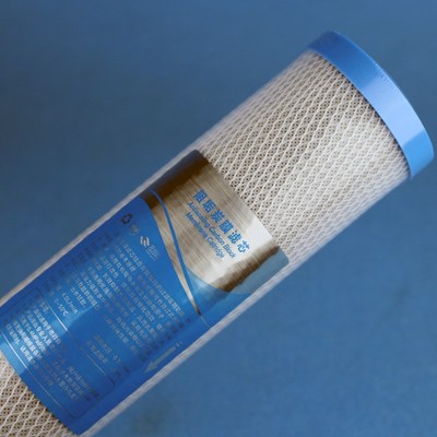 10寸阻垢滤芯PP棉烧结炭膜复合净水器滤芯一P体快接除水垢净化滤