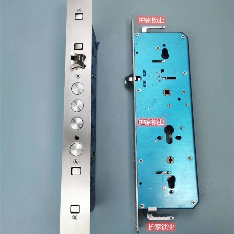 大霸王锁防盗门锁体入户大门锁块机械锁体不锈钢面板防锯钩锁9头