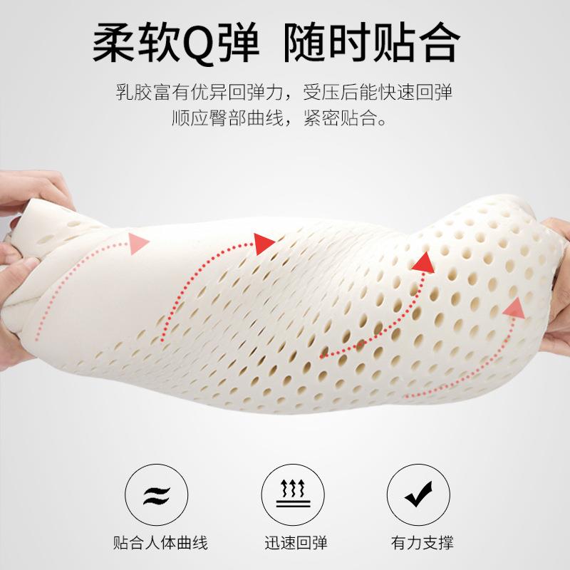 乳胶圆柱长条抱枕女生侧睡夹腿枕头睡觉床上靠枕乳胶枕纯色医院