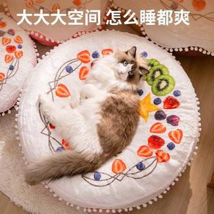 猫窝冬季 猫咪床屋可拆洗冬天狗窝宠物保暖用品 保暖四季 通用封闭式