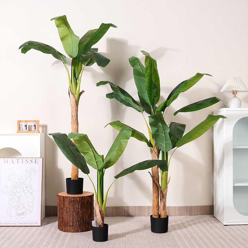仿真绿植芭蕉树仿真假树盆栽室内摆件大型绿植造景植物仿真香蕉树