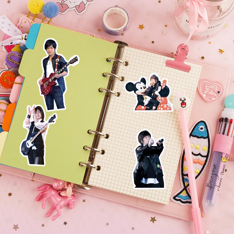 五月天阿信怪兽防水贴纸手机笔记本彩贴手帐可爱表情大头贴箱贴