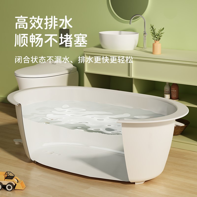 婴儿洗澡盆坐躺两用新生儿洗头全身洗澡桶大号宝宝椭圆形浴盆儿童