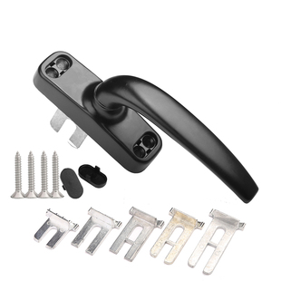 跻宁新品型铝合金窗户把手50型平开彩铝门窗拉手7字执手两点锁扣