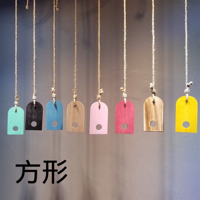 实木复古吊架服装店吊链展示架上墙服装架麻绳吊环女装挂衣服吊挂