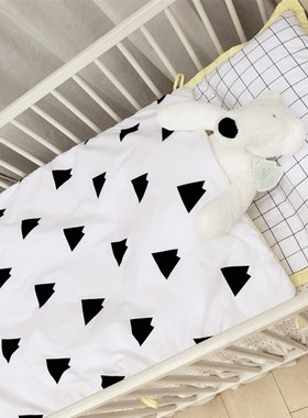 儿童睡袋纯棉家居外出两用收纳盖被提手睡袋幼儿园铺盖卷