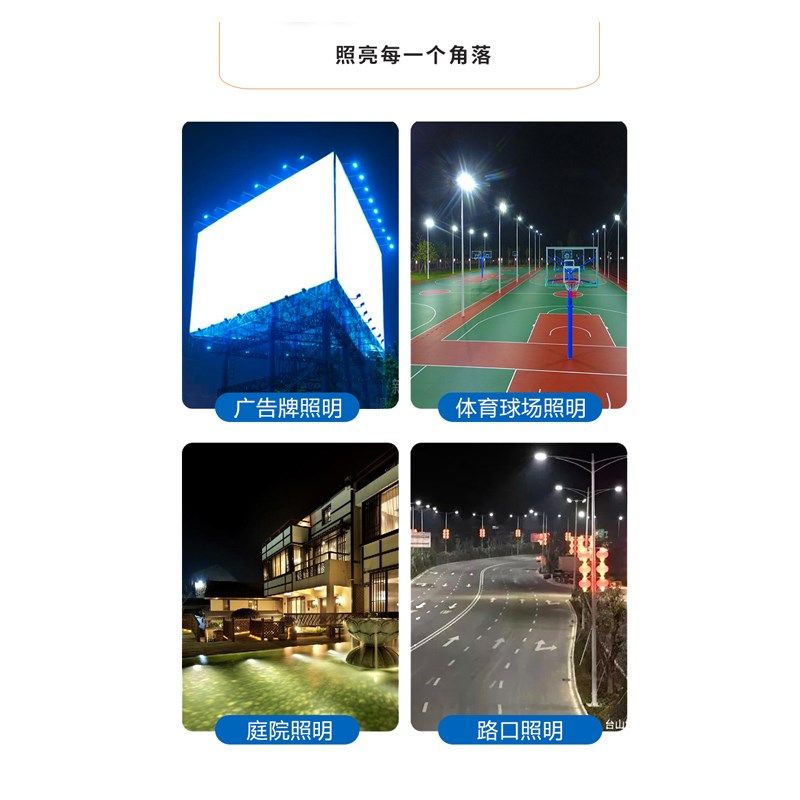 鑫永裕超亮led投光灯200W隧道户外防水工地照明灯广告工程投射灯
