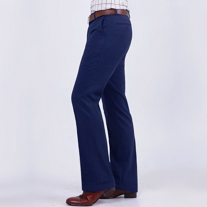 秋冬弹力加厚毛呢喇叭西裤男商务修身阔脚西装裤青年休闲保暖男裤,男装,休闲裤,淘宝优惠券,粉丝福利购,淘宝优惠卷