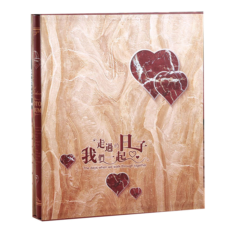 4寸5寸6寸过塑大6寸插页式相册本3R简约情侣纪念册家庭插袋式影集