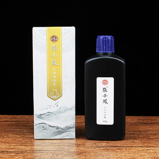 张小凤 墨汁 善琏湖笔书法专用毛笔学生高浓度500G小瓶油烟朱砂墨