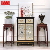 柜二门实用收纳装 新中式 进门门厅走廊过道玄关柜彩绘鞋 饰柜餐边柜