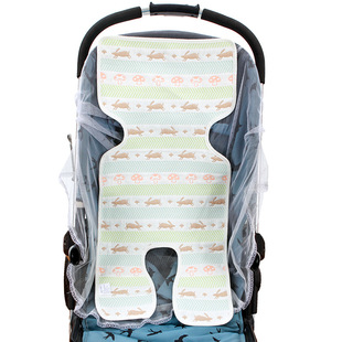 夏季婴儿纱布推车软席跑兔 宝宝座椅枕巾 儿童餐椅 推车配件包邮