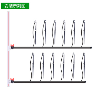 花园别墅智能灌溉地插微喷灌菜园浇灌系统自动旋转微喷水头浇花菜