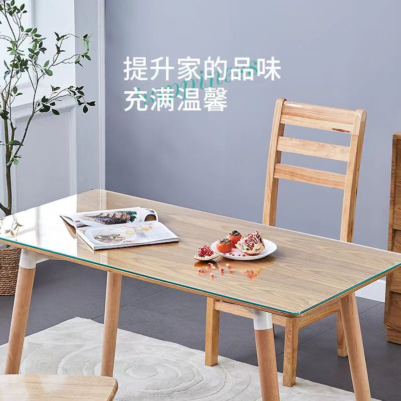 钢化玻璃茶几面餐桌书桌台面玻璃板圆桌隔板磨砂夹胶长方形桌垫