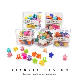 韩国儿童七彩色小抓夹宝宝迷你彩虹刘海夹侧边碎发夹子公主发饰春