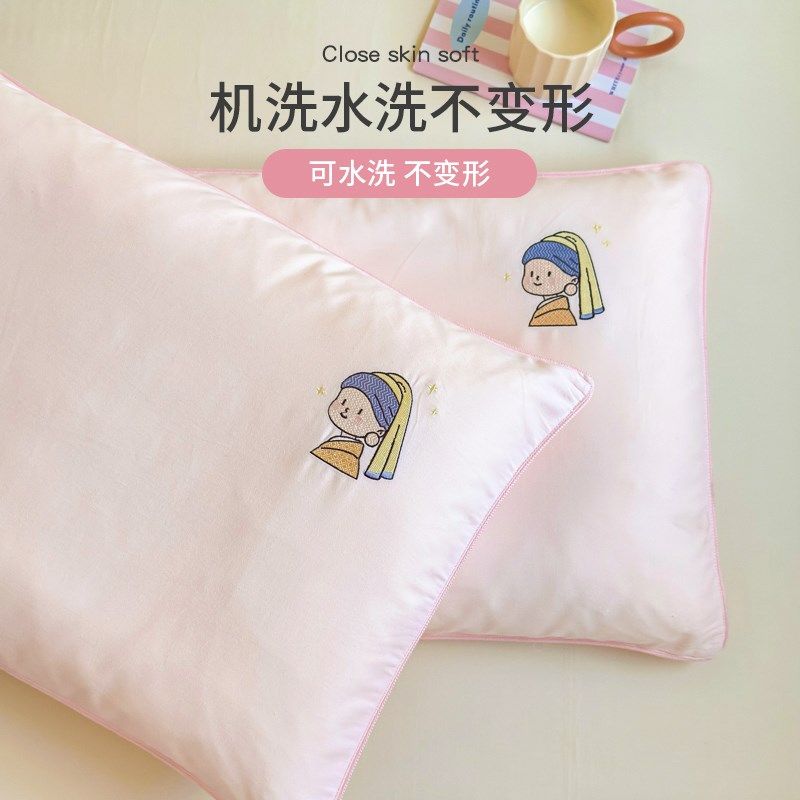 高端100支纯棉儿童枕套枕头套婴儿30x50全棉枕芯套40x60整套女孩,床上用品,枕套,淘宝优惠券,粉丝福利购,淘宝优惠卷