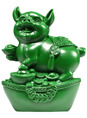 绿色木雕十二生肖摆件一套实木质鼠牛虎兔龙蛇马羊猴鸡狗猪工艺品