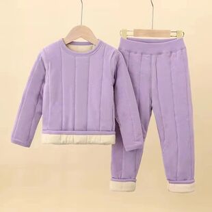 校服神器套装儿童保暖衣男女童加绒加厚棉衣棉裤无骨保暖裤过冬