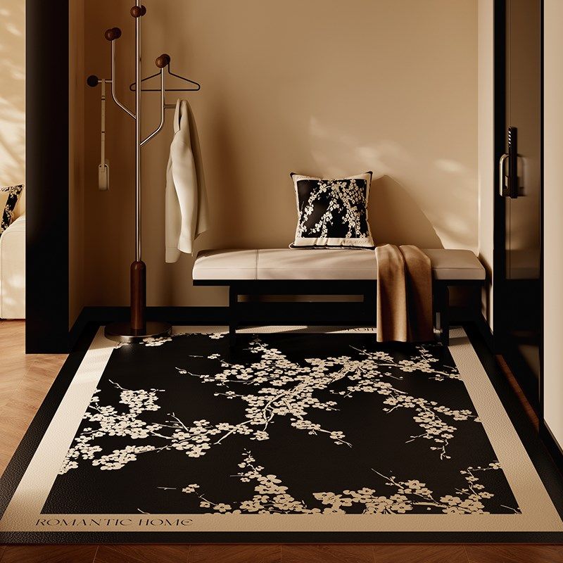 南枝复古轻奢皮革地垫入户门垫进门脚垫防滑垫家用玄关可裁剪地毯,居家布艺,入户地垫,淘宝优惠券,粉丝福利购,淘宝优惠卷