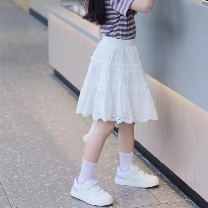 童装女童半身裙2024夏季新款儿童公主裙女宝宝夏装蛋糕裙子中长裙