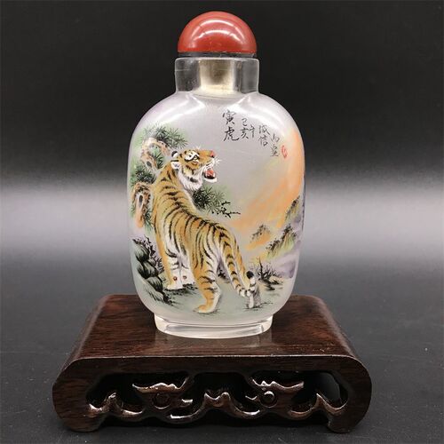 新品十二生肖内画鼻烟壶纯手工瓶内画商务外事礼品摆件送长辈朋友