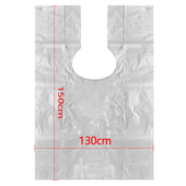 一次性围布染发烫发理发店专用美容美发披肩加厚防水塑料围脖100