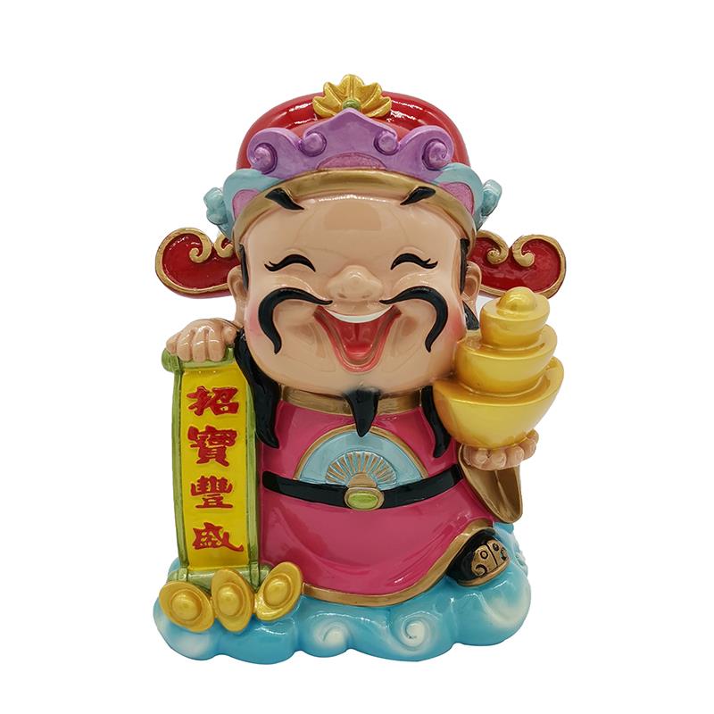 妙工坊财神摆件开业店铺收银台办公桌家居客厅装饰储蓄罐创意礼品