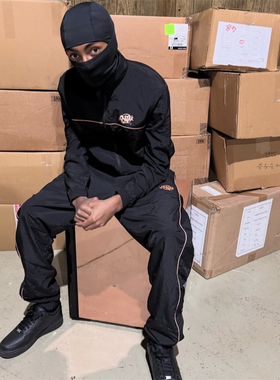 311 Syna World黑橘色立领外套夹克运动长裤套装休闲Cee同款潮流