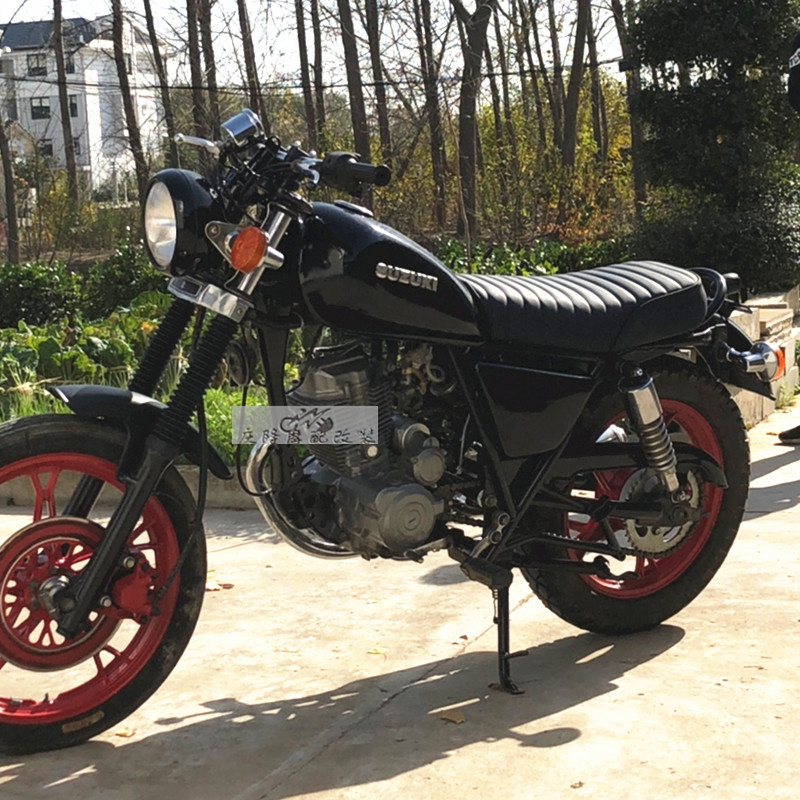 GN125/GN250摩托车复古改装坐垫 53cm短版座垫 cafe复古改装